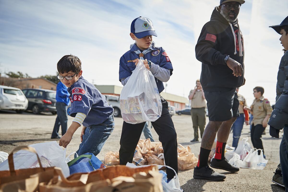Pack at community clean-up